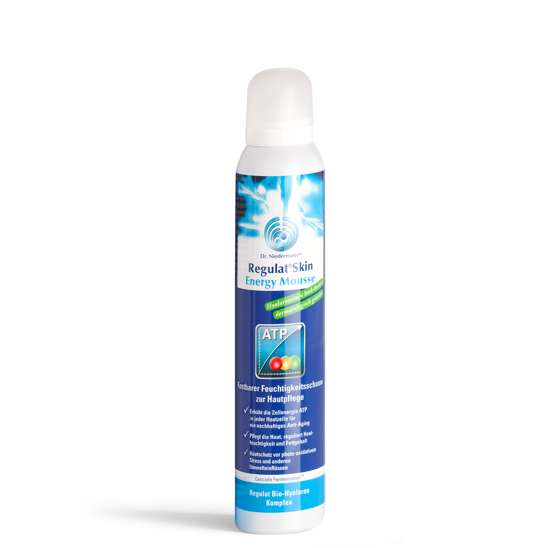 Flasche Regulat® Skin Energy Mousse von Dr. Niedermaier zur Hautpflege.