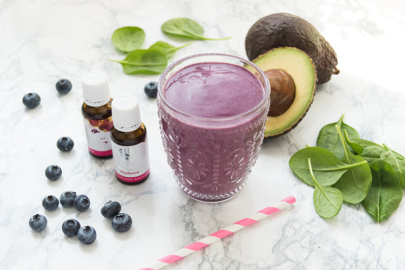 Heidelbeer-Avocado-Smoothie mit Regulatpro® Hyaluron