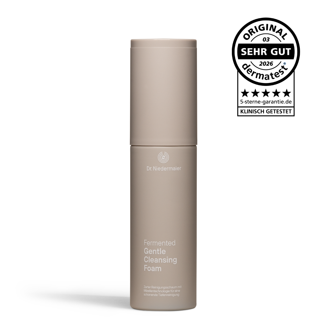 Fermented Gentle Cleansing Foam von Dr. Niedermaier mit Qualitätssiegel.
