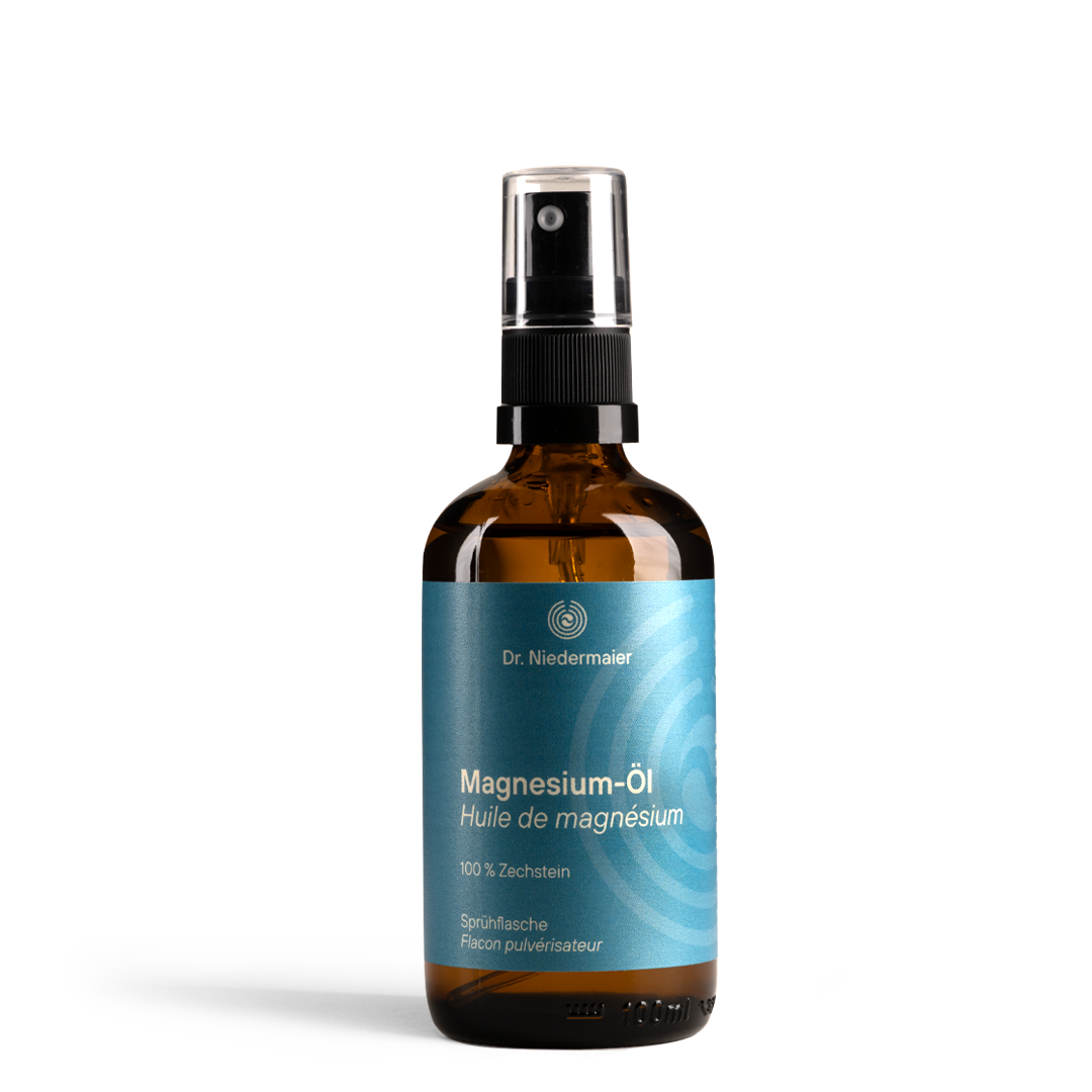 Magnesium-Öl von Dr. Niedermaier aus 100 % Zechstein-Magnesium.