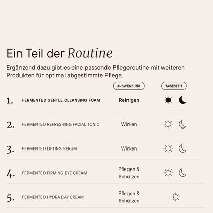 Skincare-Routine mit mehreren Schritten zur Reinigung und Pflege der Haut.